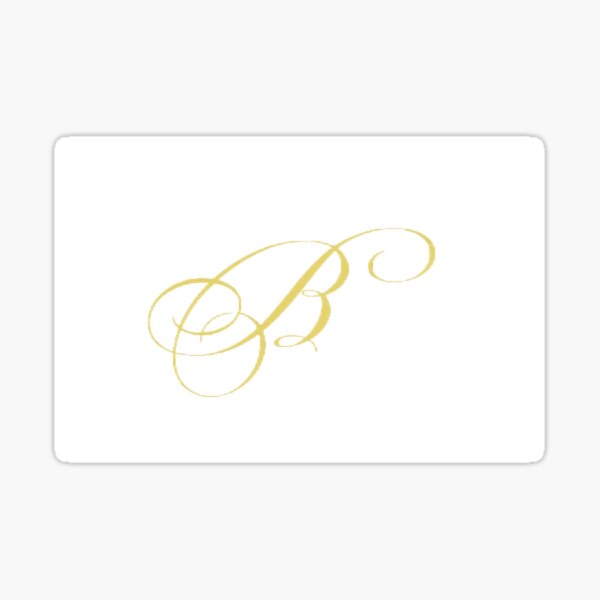 Scripted B (Oil Paint) Sticker