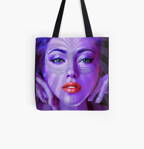 Forget Me Not All Over Print Tote Bag