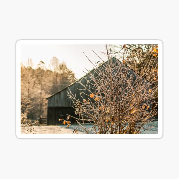 Frosty Morning on the Farm Sticker