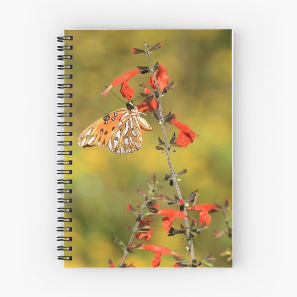 Aperçu de l'œuvre Gulf Fritillary on Red Snapdragon créée et vendue par Lisa Putman.