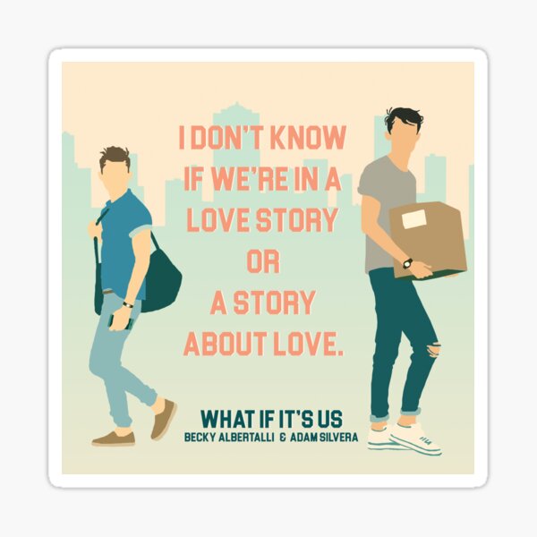 I don't know if this is a love story or a story about love - Square Sticker