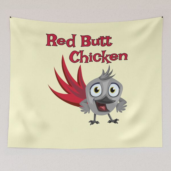 Item preview, African Grey Parrot - Red Butt Chicken designed and sold by einsteinparrot.