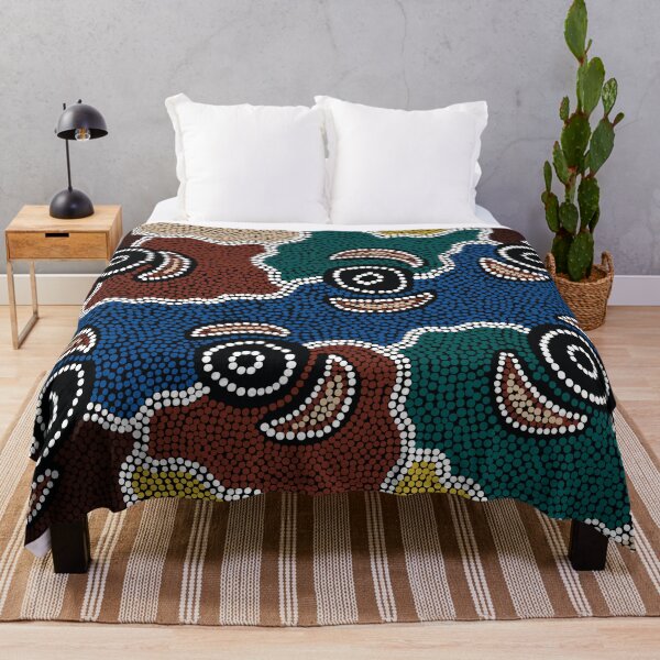 Item preview, Aboriginal Art Authentic - Riverside Dreaming designed and sold by HogarthArts.
