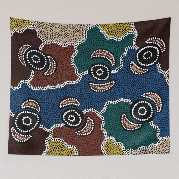 Item preview, Aboriginal Art Authentic - Riverside Dreaming designed and sold by HogarthArts.