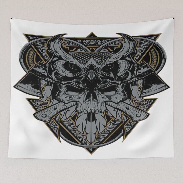 Item preview, Horror Owl Skull  designed and sold by leen12 Art Designs Prints.