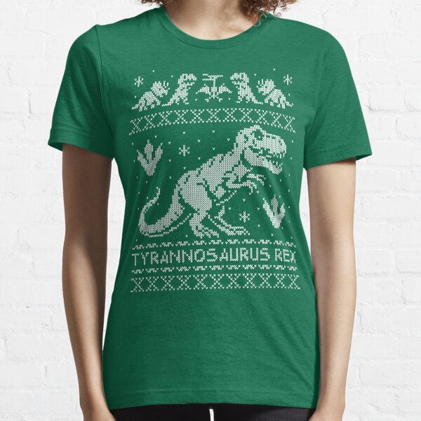 T-Rex Winter Holiday Sweater Essential T-Shirt