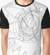 #lineart #flower #blackandwhite #plant #artwork #illustration #chalkout #vector #design #art #abstract #sketch #decoration #pattern #outline #shape #drawingartproduct #inarow #square Graphic T-Shirt