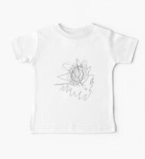 #lineart #flower #blackandwhite #plant #artwork #illustration #chalkout #vector #design #art #abstract #sketch #decoration #pattern #outline #shape #drawingartproduct #inarow #square Baby Tee