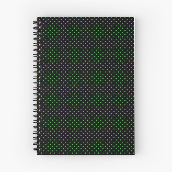 Item preview, Green Polka Dots on Black Pattern  designed and sold by wordznart.