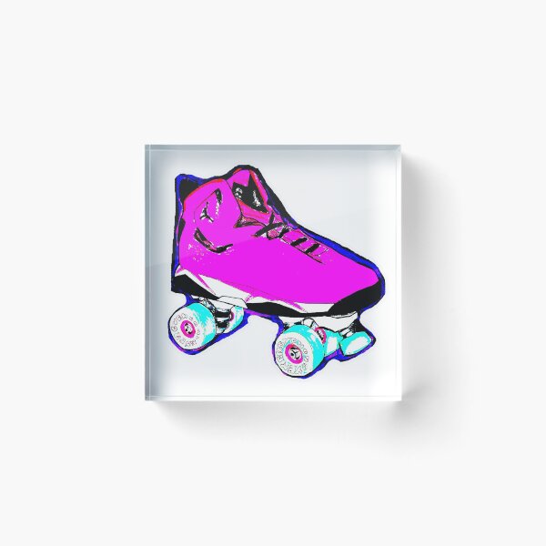 Item preview, pink pop art skate designed and sold by brandydevoid.