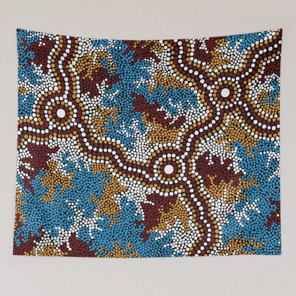 Item preview, Aboriginal Art Authentic - Wetland Dreaming designed and sold by HogarthArts.