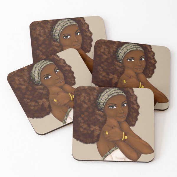 Item preview, Loving Me| Beautiful Black Women Art |Black Women art designed and sold by Shakira Rivers.