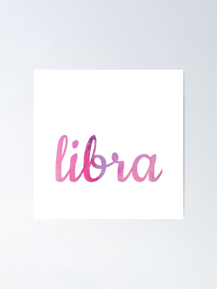 Thumbnail 1 of 3, Poster, libra designed and sold by EvyStickersx.