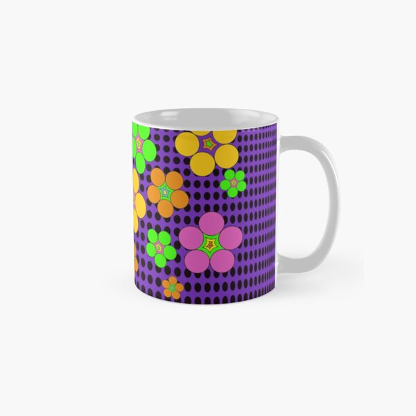 Flower Power Dots Classic Mug