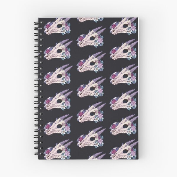 Item preview, Dragon skull with flowers designed and sold by HenryJDoe.