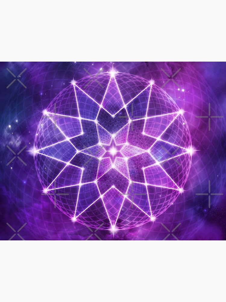 Purple Star Mandala - Star Mandala