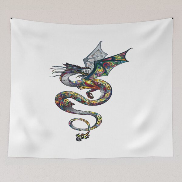 Item preview, Colourful Dragon  designed and sold by leen12 Art Designs Prints.