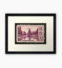 1934 3c Mt. Rainier, Washington Postage Stamp Framed Print