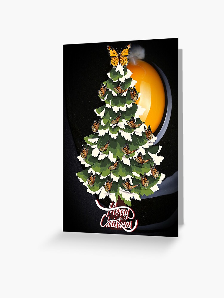 Festive Monarch Butterfly Christmas Tree