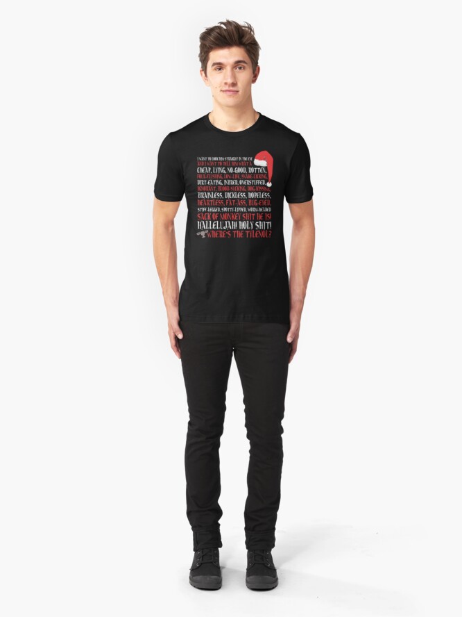 Alternate view of Hallelujah! Holy Sh*t! Slim Fit T-Shirt