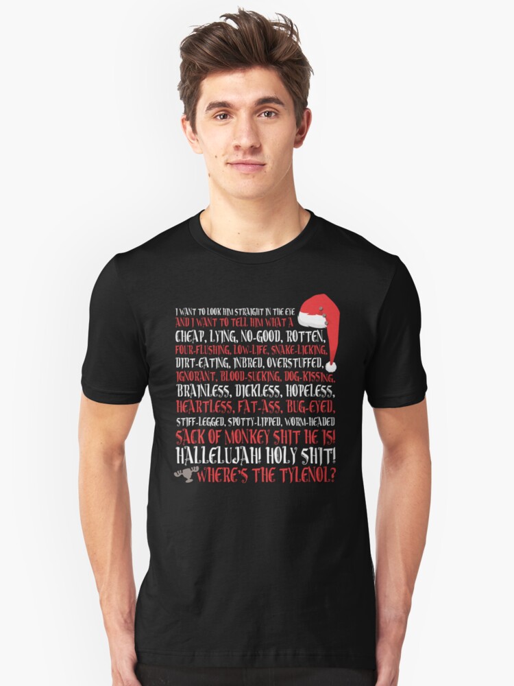 Alternate view of Hallelujah! Holy Sh*t! Slim Fit T-Shirt