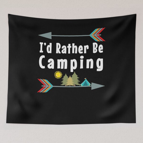 Item preview, I'd Rather Be Camping RV Trailer Camping Design designed and sold by SpiritWestDesig.