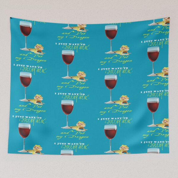 Item preview, Drink Wine Pet My Bearded Dragon designed and sold by AlphaMoon.