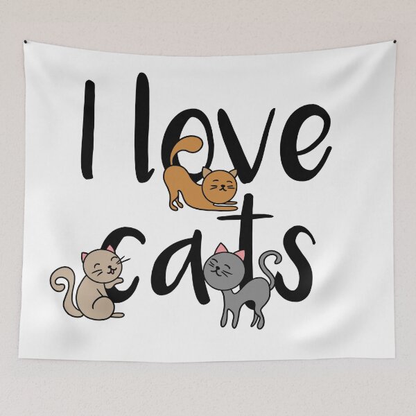 Item preview, I love cats Cat Kitty Kittens Meow Tabby Kitten designed and sold by Moonpie90.