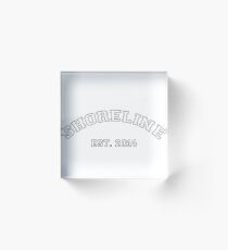 Shoreline Mafia Varsity (White) Acrylic Block