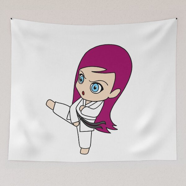 Item preview, karategirl Karate female Woman Daughter fighting designed and sold by Moonpie90.