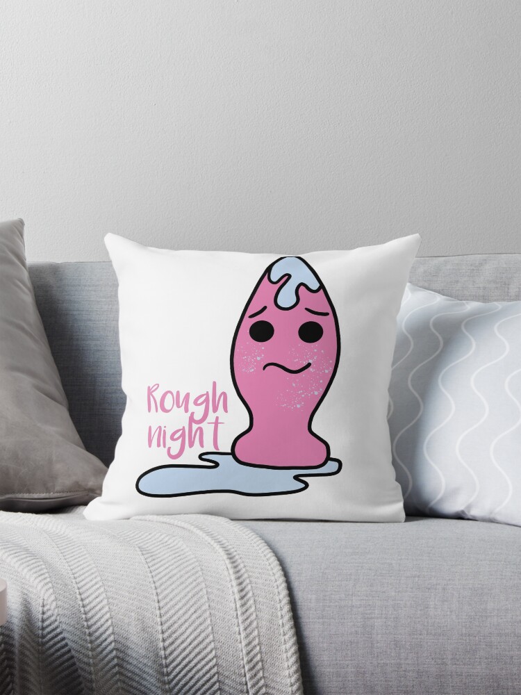 rough night Dildo Vibrator Sex Toy Present Woman" Pillow for Sale by  Moonpie90 | Redbubble