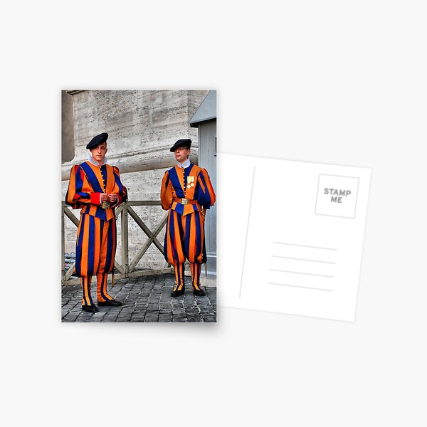Papal Swiss Guards Postcard