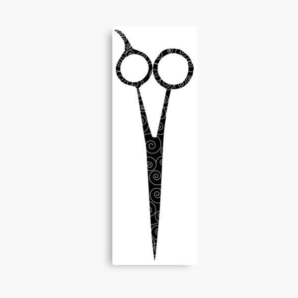 Icono de tijera profesional par de tijeras para cortar cabello o costura  artesanía y tijera