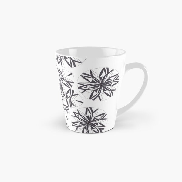 Lite on Dark Monochrome Blast Fall Into Winter Design by Green Bee Mee Tall Mug