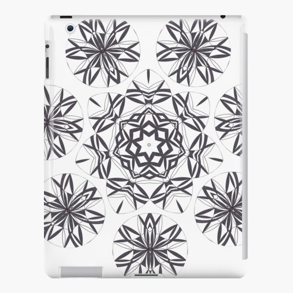 Lite on Dark Monochrome Blast Fall Into Winter Design by Green Bee Mee iPad Snap Case