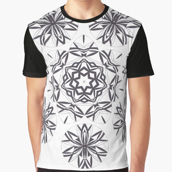 Lite on Dark Monochrome Blast Fall Into Winter Design by Green Bee Mee Graphic T-Shirt