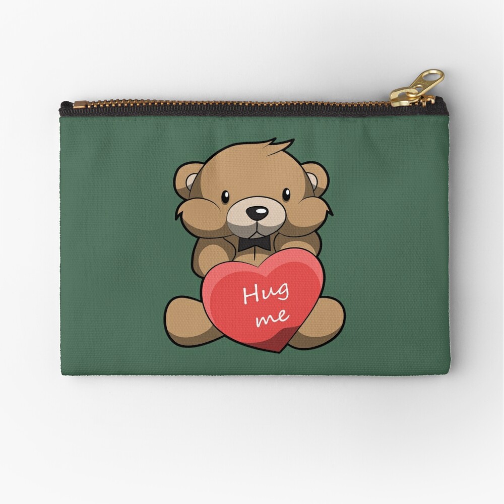 Coin Purse - Green Teddy Bear