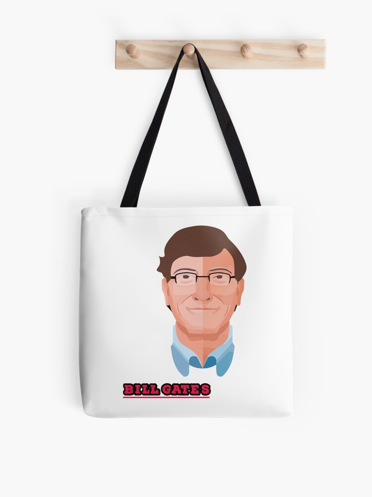Bill Gates Shopper Bag Funny Textile Shopping Bag Printed - Etsy Ireland