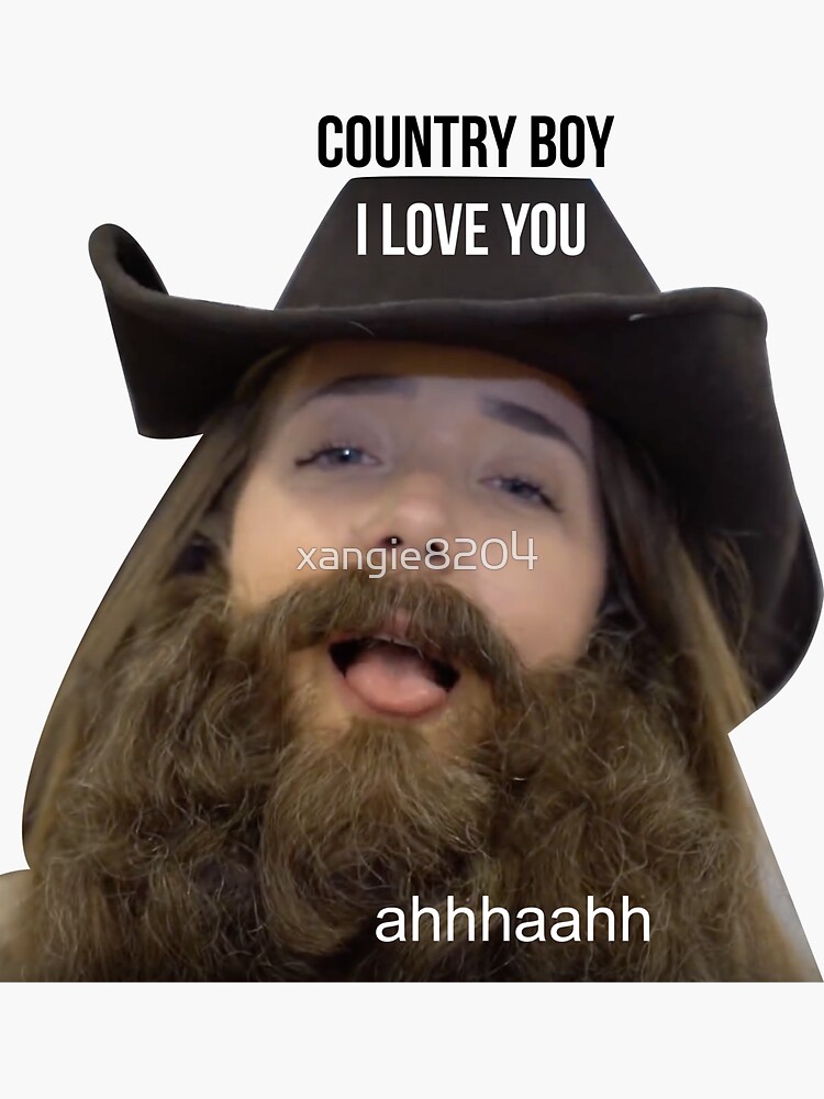 "Jenna Marbles Country Boy Vine" Sticker for Sale by xangie8204 Redbubble