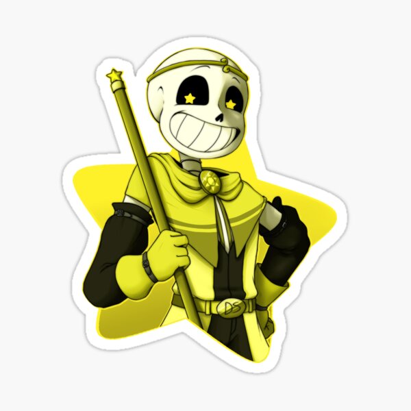 Shattered Dream Sans holding Bubble Tea Sticker for Sale by