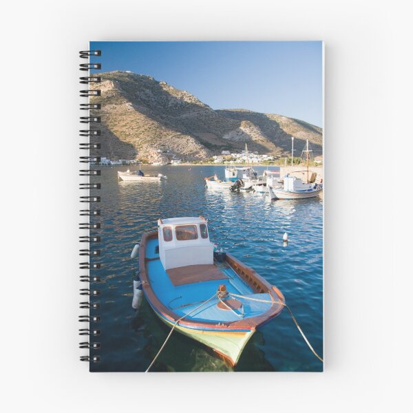 Item preview, Greek fishing boat in Vathi habor, Sifnos island, Greece designed and sold by InterfaceImages.