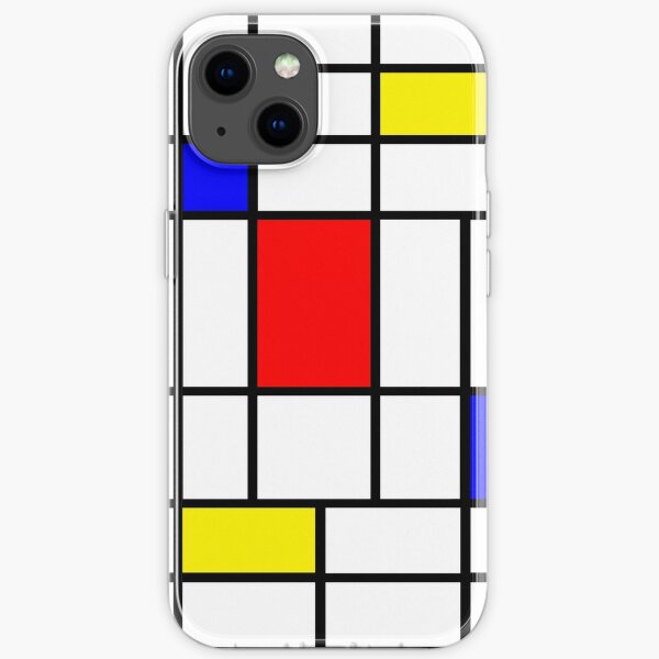 Mondrian 63 Iphone Case By Rontrickett Redbubble