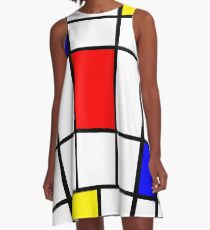 Mondrian #63 A-Line Dress