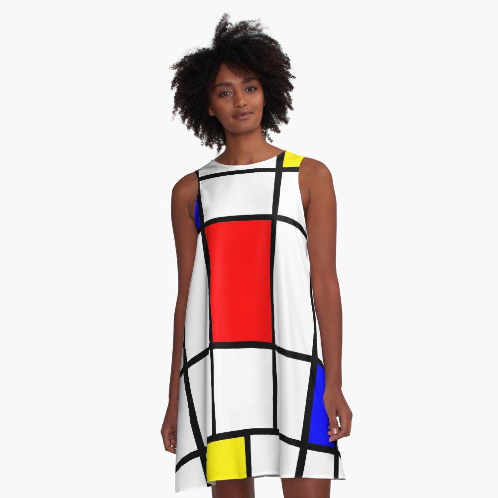 Mondrian #63 A-Line Dress