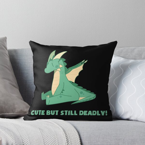 Item preview, Cute But Still Deadly! | green dragon adorable happy fantasy designed and sold by PikachuRox.