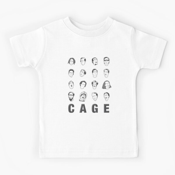 The Many Faces of Nicolas Cage Kids T-Shirt