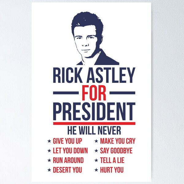 Movie poster of rick astley's quest for the legendary rickroll amulet