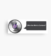 Apple Siri Voice Funny Canvas Print