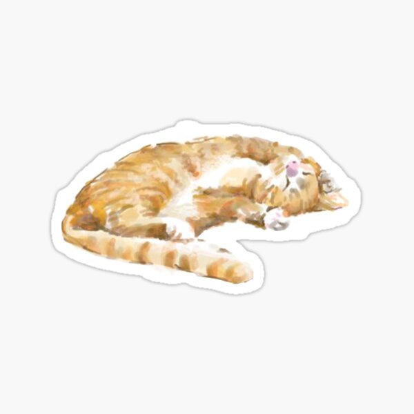 Watercolor Cat Stickers Redbubble - bread sheeren boi roblox