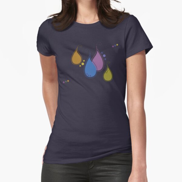 tear drops Fitted T-Shirt